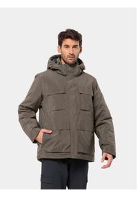 Jack Wolfskin Kurtka zimowa Textor Utility Jkt 1116101 Brązowy Regular Fit. Kolor: brązowy. Materiał: syntetyk. Sezon: zima #1