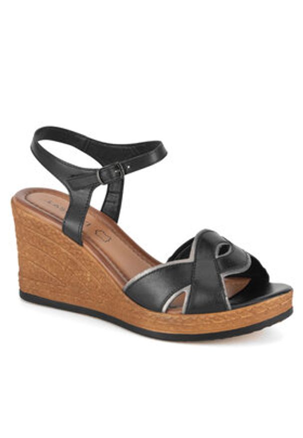 Lasocki Sandały WI23-283-09 Czarny. Kolor: czarny. Materiał: skóra