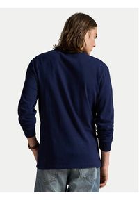 Polo Ralph Lauren Longsleeve 710970697003 Granatowy Classic Fit. Typ kołnierza: polo. Kolor: niebieski. Materiał: bawełna. Długość rękawa: długi rękaw #6