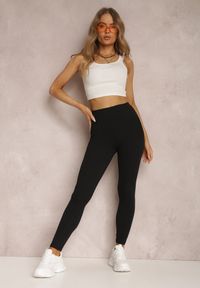 Renee - Czarne Legginsy Lepheilise. Kolor: czarny. Materiał: dzianina #6