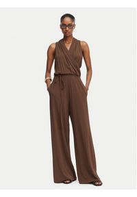 Weekend Max Mara Kombinezon Tropico 2615641012 Brązowy ciemny Regular Fit. Kolor: brązowy. Materiał: wiskoza #4
