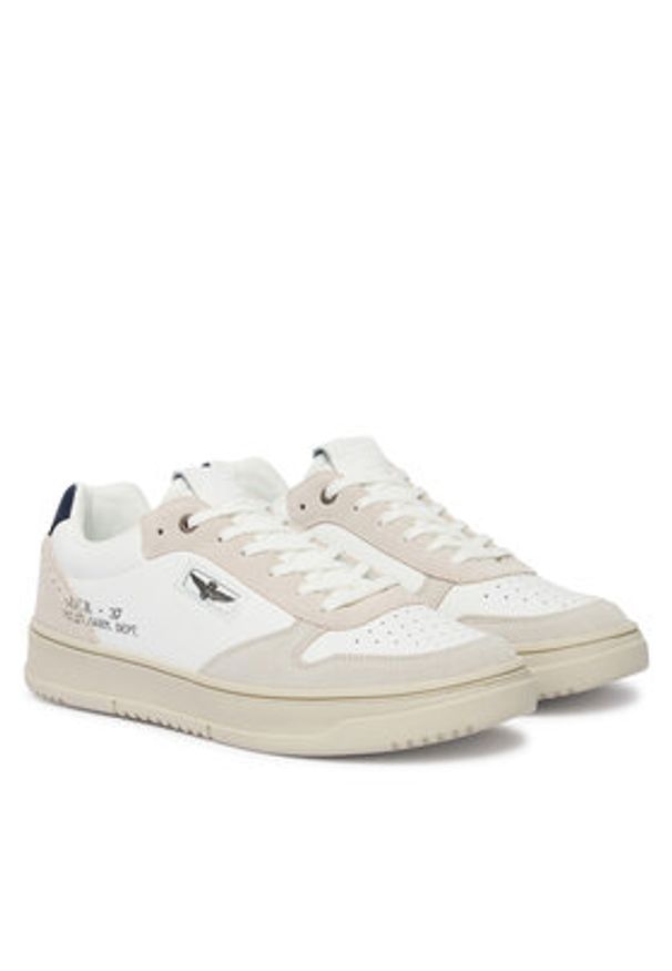 Aeronautica Militare Sneakersy 261SC0235UPL00244 Beżowy. Kolor: beżowy. Materiał: zamsz, skóra