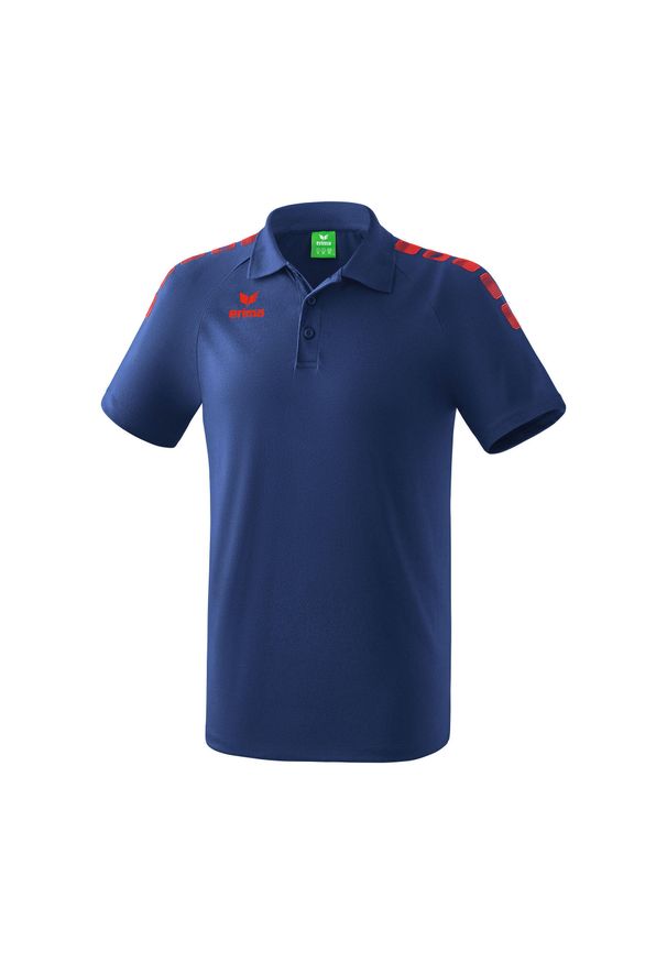ERIMA - Polo 5-C Erima Essential. Typ kołnierza: polo. Kolor: wielokolorowy, niebieski, czerwony. Materiał: bawełna, poliester. Sport: piłka nożna