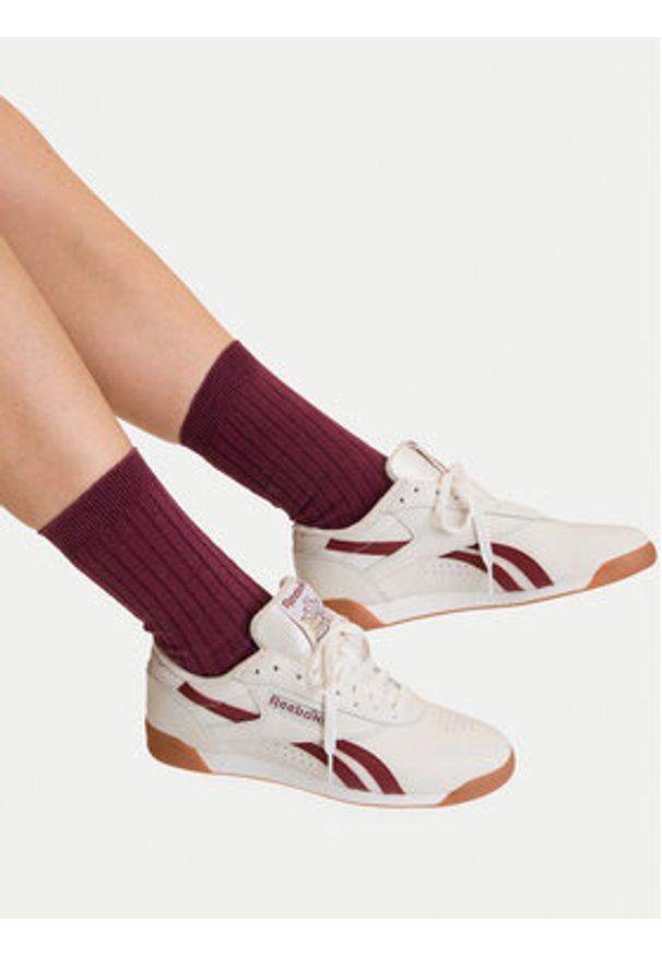Reebok Sneakersy SS-F/S LO 100256059 Kremowy. Kolor: kremowy. Materiał: skóra