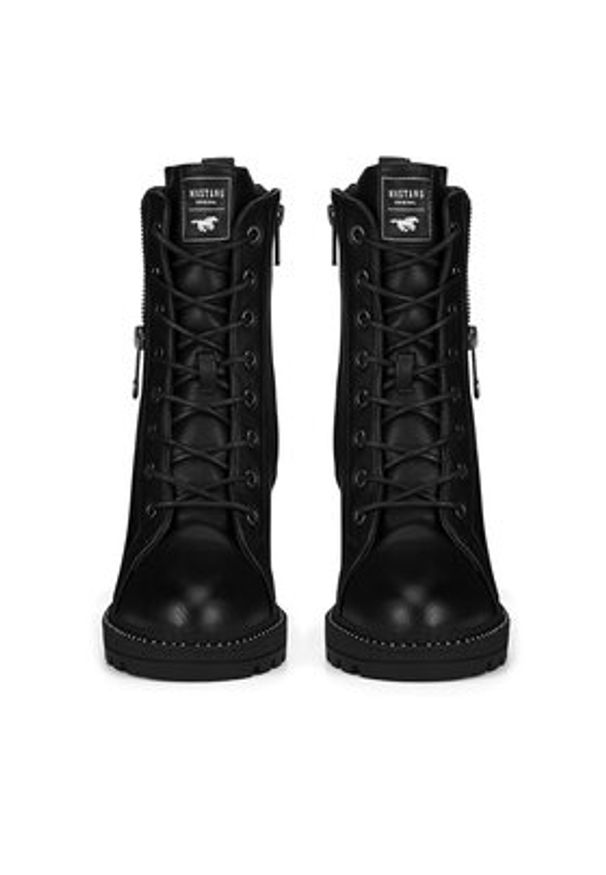 Mustang Trzewiki 1505-503-9 Czarny. Kolor: czarny. Materiał: materiał
