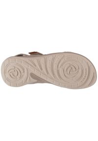 Sandały Merrell Terran 4 Backstrap Sandal W J006742 beżowy. Zapięcie: rzepy. Kolor: beżowy. Materiał: guma, materiał, skóra, tkanina