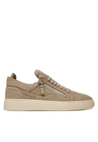 Giuseppe Zanotti - GIUSEPPE ZANOTTI Sneakersy RM50002/001 Beżowy. Kolor: beżowy. Materiał: materiał