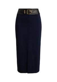 Lauren Ralph Lauren - LAUREN RALPH LAUREN Spódnica ołówkowa 200P03729001 Granatowy Regular Fit. Kolor: niebieski. Materiał: wiskoza #3