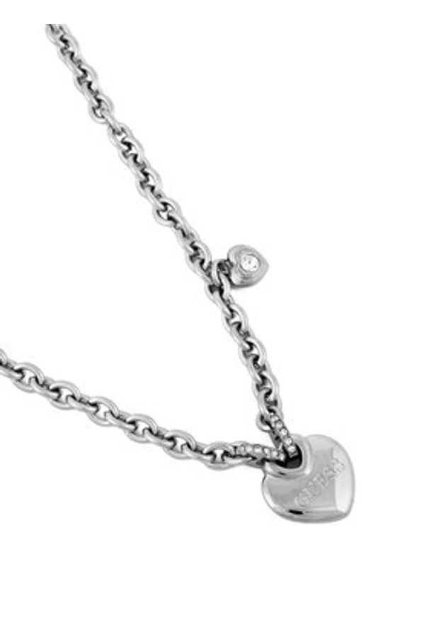 Guess Naszyjnik JUBN05 216JW Srebrny. Materiał: metalowe. Kolor: srebrny