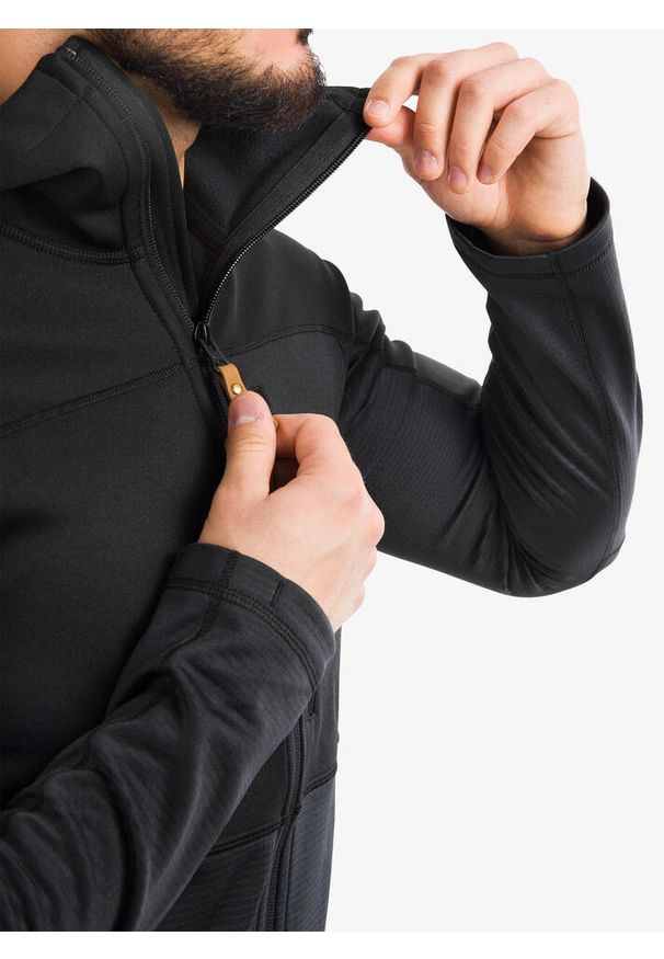 Fjällräven - Bluza trekkingowa męska Fjallraven Abisko Trail Fleece. Kolor: czarny, szary, wielokolorowy. Materiał: polar. Sport: turystyka piesza