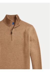 Polo Ralph Lauren Sweter 710948865002 Beżowy Regular Fit. Typ kołnierza: polo. Kolor: beżowy. Materiał: wełna #7