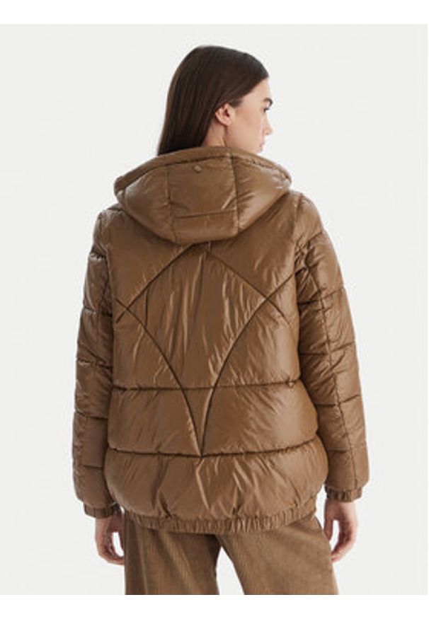 Geox Kurtka zimowa Backsie W5628S T3121 F5212 Brązowy Oversize. Kolor: brązowy. Materiał: syntetyk. Sezon: zima