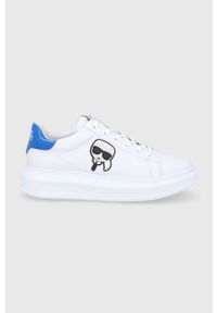Karl Lagerfeld - Buty skórzane. Nosek buta: okrągły. Zapięcie: sznurówki. Kolor: biały. Materiał: skóra #1