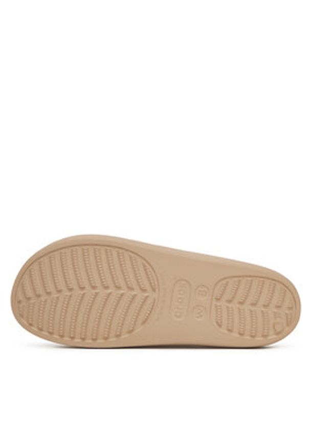 Crocs Klapki BAYA PLATFORM SANDAL 208188-212 Beżowy. Kolor: beżowy. Materiał: syntetyk. Obcas: na platformie