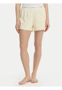 Calvin Klein Underwear Szorty piżamowe LV00QS7517 Żółty Regular Fit. Kolor: żółty. Materiał: bawełna #1