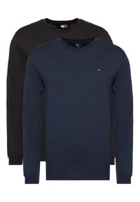 Tommy Jeans Komplet 2 longsleeve DM0DM22148 Granatowy Slim Fit. Kolor: niebieski. Materiał: bawełna. Długość rękawa: długi rękaw