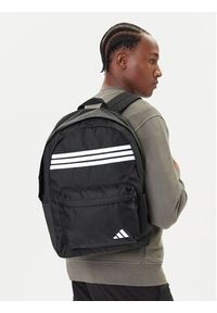 Adidas - adidas Plecak Classic 3-Stripes Horizontal JZ3321 Czarny. Kolor: czarny. Materiał: materiał #2