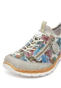 Rieker Sneakersy N42V1-40 Szary. Kolor: szary. Materiał: materiał #3