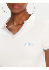 Juicy Couture Polo JCWCT225355 Biały Regular Fit. Typ kołnierza: polo. Kolor: biały #8