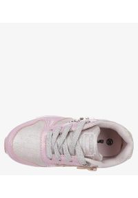 Casu - Różowe buty sportowe z kryształkami sznurowane casu 3xc7638. Kolor: różowy #1