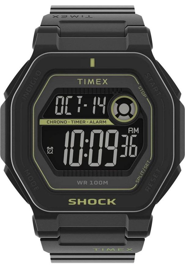 Zegarek Timex Zegarek Timex TW2V59800 Command Shock Męski Czarny. Kolor: czarny