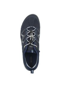 ecco - Buty trekkingowe męskie Ecco Terracruise. Kolor: niebieski. Materiał: materiał. Szerokość cholewki: normalna. Sport: turystyka piesza