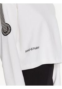 MMC STUDIO - MMC Studio Bluza Lucco Biały Relaxed Fit. Kolor: biały. Materiał: bawełna #3