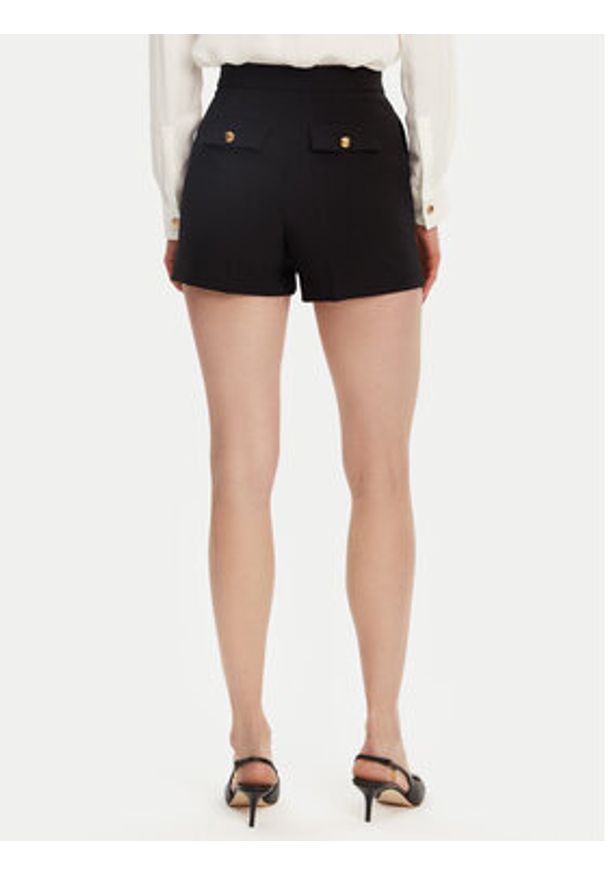 Elisabetta Franchi Szorty materiałowe SH-007-51E2-V240 Czarny Regular Fit. Kolor: czarny. Materiał: syntetyk