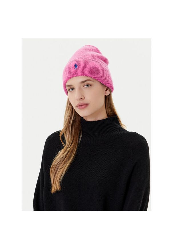 Czapka Polo Ralph Lauren. Kolor: różowy