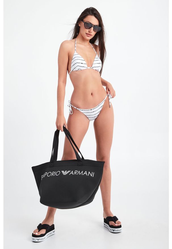 Emporio Armani Swimwear - Strój kąpielowy EMPORIO ARMANI SWIMWEAR. Wzór: napisy, paski