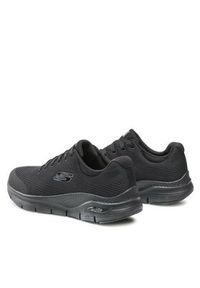 skechers - Skechers Sneakersy Arch Fit 232040/BBK Czarny. Kolor: czarny. Materiał: materiał #6