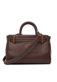 TOMMY HILFIGER - Tommy Hilfiger Torebka American Icon Micro Tote Leather AW0AW18167 Brązowy. Kolor: brązowy. Materiał: skórzane #2