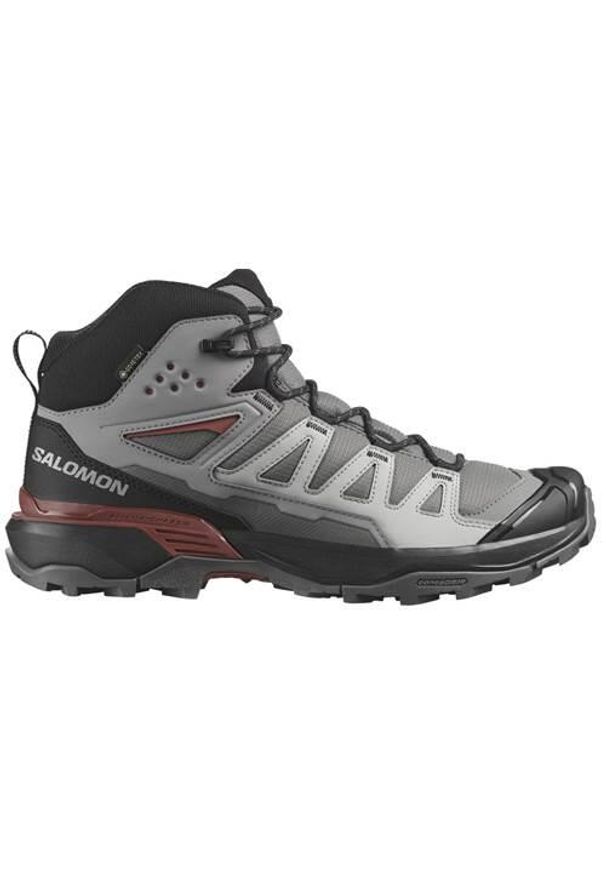 salomon - Buty trekkingowe męskie Salomon X Ultra Mid 360 Gtx. Wysokość cholewki: za kostkę. Kolor: wielokolorowy, szary. Materiał: materiał, syntetyk. Szerokość cholewki: normalna