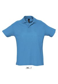 SOL'S - Polo Sol's Summer Ii. Typ kołnierza: polo. Kolor: wielokolorowy, niebieski, zielony. Materiał: bawełna. Sezon: lato #1