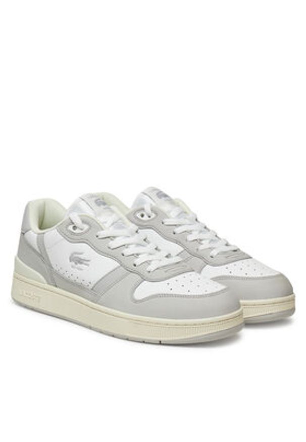 Lacoste Sneakersy 7-48SMA0042 Szary. Kolor: szary. Materiał: skóra