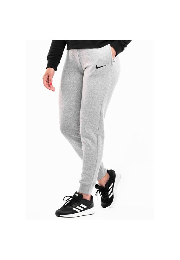 Spodnie sportowe damskie Nike Wmns Fleece Pants. Kolor: szary, czarny, wielokolorowy. Materiał: dresówka