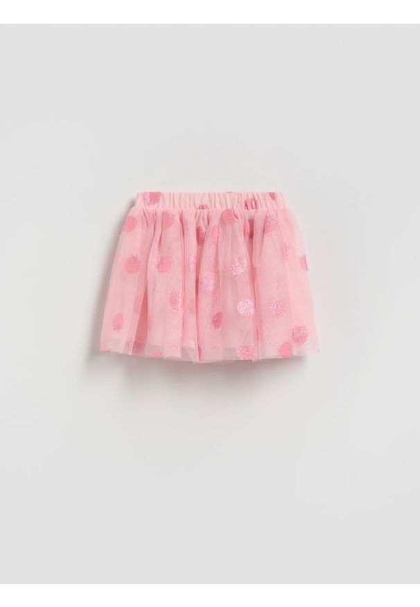 Reserved - Tiulowa spódnica - pastelowy róż. Kolor: różowy. Materiał: tiul