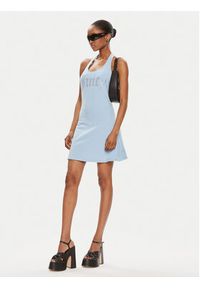 Juicy Couture Sukienka letnia Hector JCWED24311 Błękitny Slim Fit. Kolor: niebieski. Materiał: bawełna. Sezon: lato