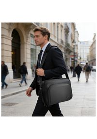 Torba 4smarts Target EcoClamshell 15-16'' czarny. Kolor: czarny. Materiał: materiał, neopren. Styl: casual #4
