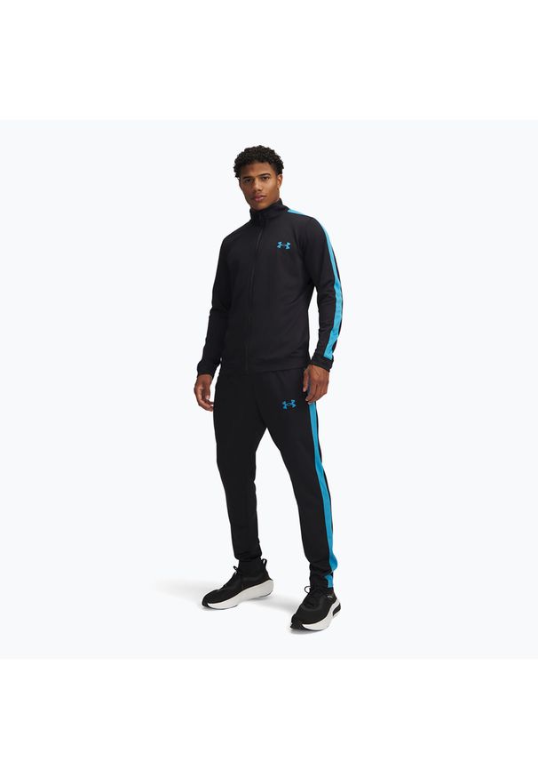Dres męski Under Armour UA Knit Track Suit. Kolor: czarny. Materiał: dresówka