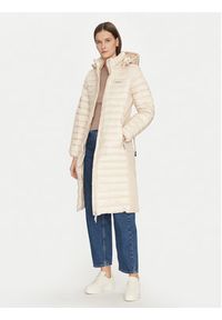 Calvin Klein Kurtka zimowa K20K207732 Beżowy Slim Fit. Kolor: beżowy. Materiał: syntetyk. Sezon: zima