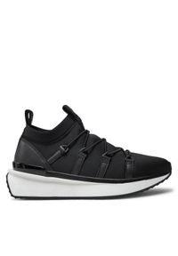 DKNY Sneakersy K4451210 Czarny. Kolor: czarny. Materiał: materiał #1