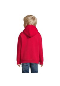 SOL'S - Bluza Z Kapturem Dla Dzieci. Typ kołnierza: kaptur. Kolor: czerwony