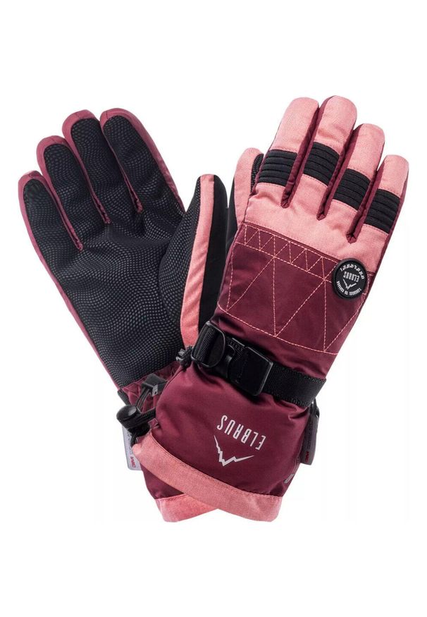 Rękawice zimowe damskie Elbrus Shila. Kolor: różowy. Sezon: zima. Sport: turystyka piesza