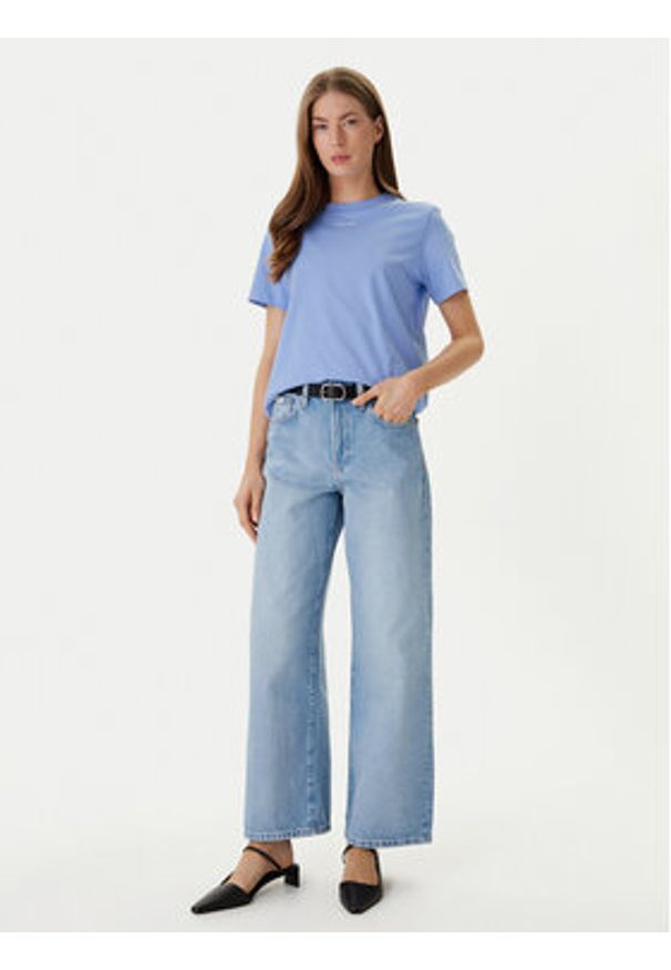 Calvin Klein T-Shirt 20s Classic Logo LV147C857G Niebieski Regular Fit. Kolor: niebieski. Materiał: bawełna