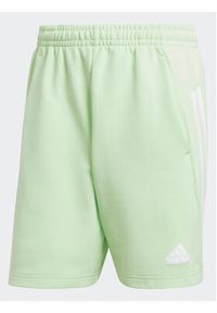 Adidas - adidas Szorty sportowe Future Icons 3-Stripes IR9200 Zielony Regular Fit. Kolor: zielony. Materiał: bawełna. Styl: sportowy #5