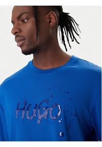 Hugo - HUGO T-Shirt Nierofix 50554369 Niebieski Regular Fit. Kolor: niebieski. Materiał: bawełna #3