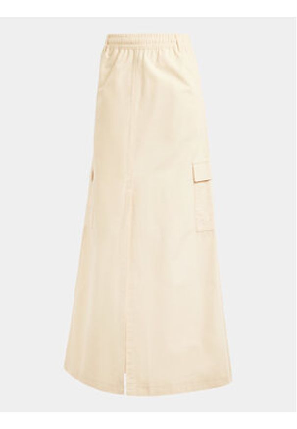 Adidas - adidas Spódnica trapezowa Premium Essentials IU2677 Beżowy Regular Fit. Kolor: beżowy. Materiał: bawełna