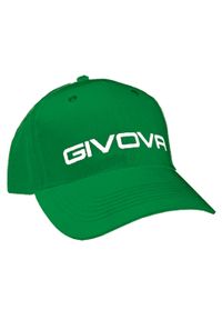 Czapka Unisex Givova z Wizjerem - Stylowa i Oddychająca. Kolor: zielony. Materiał: bawełna. Styl: elegancki
