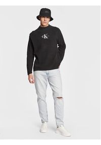 Calvin Klein Jeans Sweter J30J322460 Czarny Loose Fit. Kolor: czarny. Materiał: bawełna #3